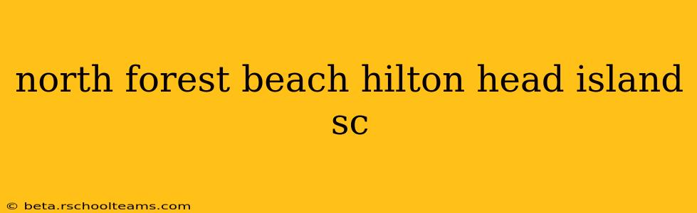 north forest beach hilton head island sc