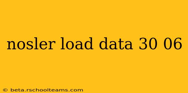 nosler load data 30 06