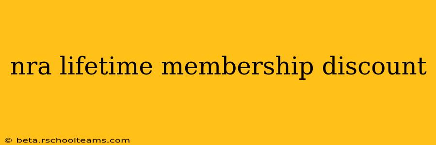 nra lifetime membership discount