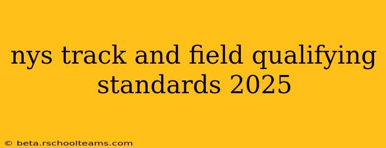 nys track and field qualifying standards 2025