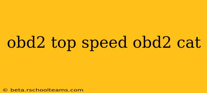 obd2 top speed obd2 cat