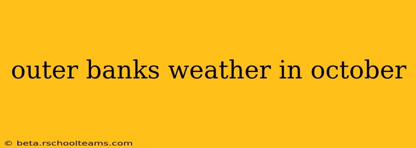 outer banks weather in october