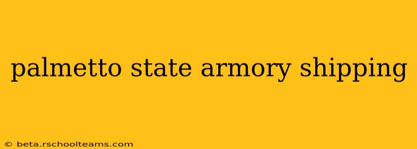 palmetto state armory shipping