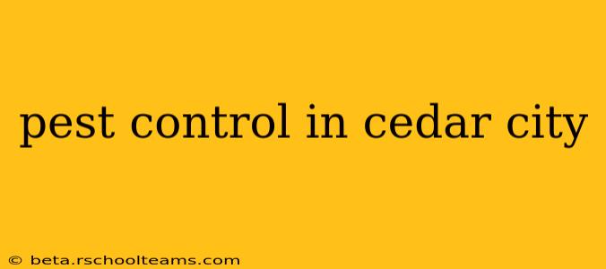 pest control in cedar city