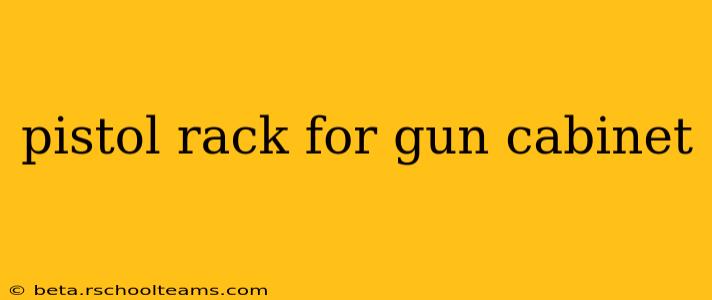 pistol rack for gun cabinet