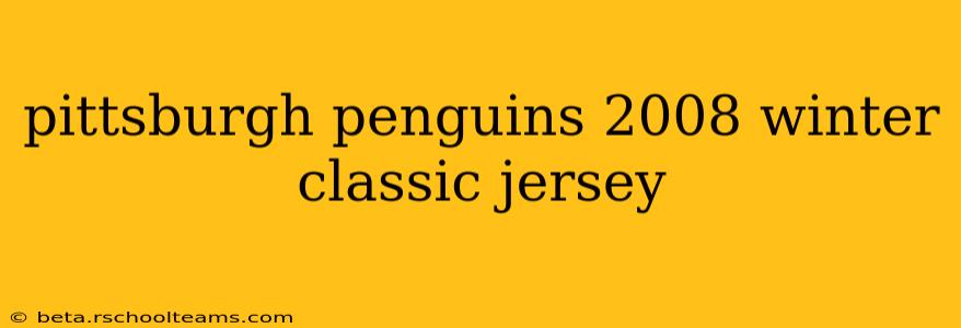 pittsburgh penguins 2008 winter classic jersey