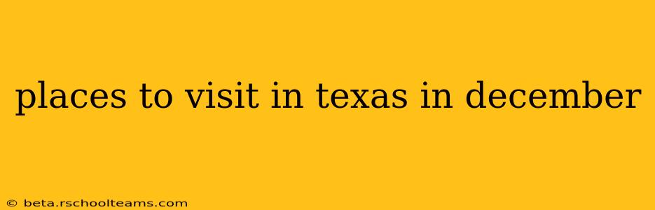 places to visit in texas in december