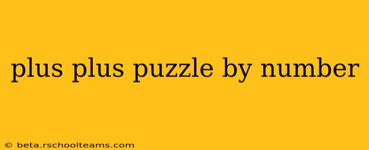 plus plus puzzle by number