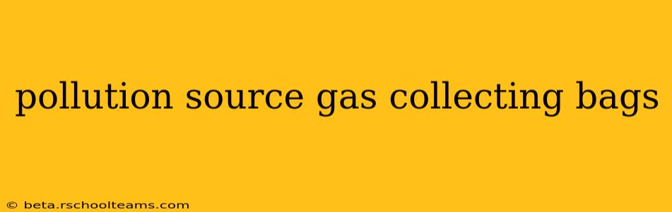 pollution source gas collecting bags