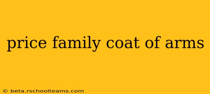 price family coat of arms