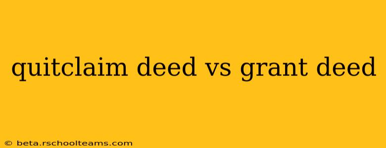 quitclaim deed vs grant deed