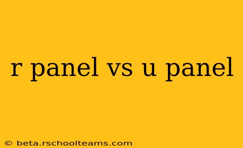 r panel vs u panel