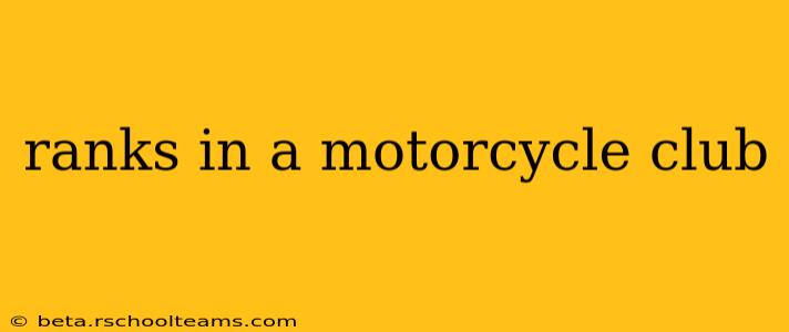 ranks in a motorcycle club