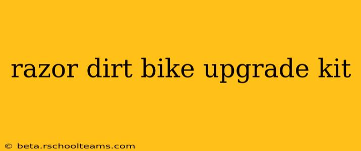 razor dirt bike upgrade kit