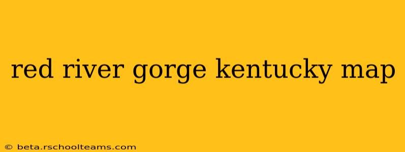 red river gorge kentucky map