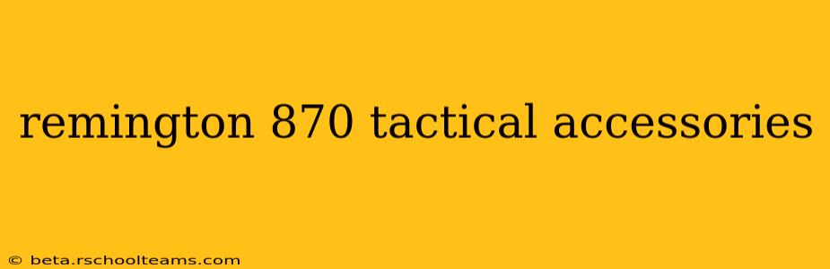 remington 870 tactical accessories