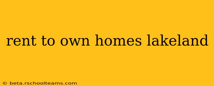 rent to own homes lakeland