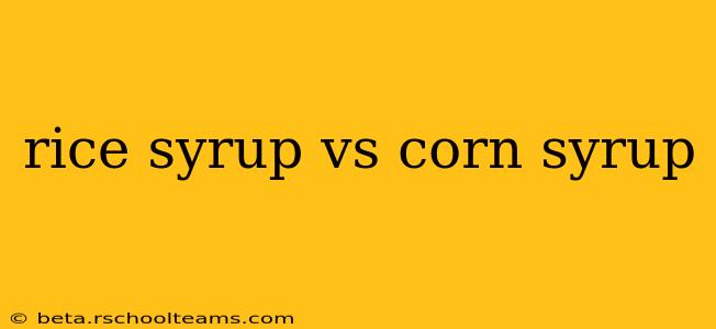 rice syrup vs corn syrup