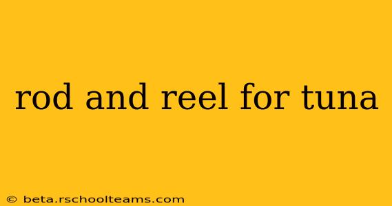 rod and reel for tuna