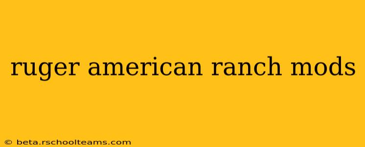 ruger american ranch mods
