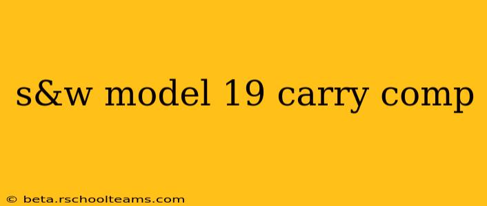 s&w model 19 carry comp