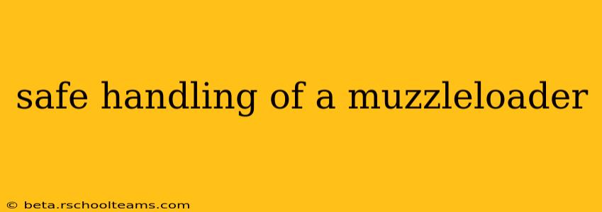 safe handling of a muzzleloader