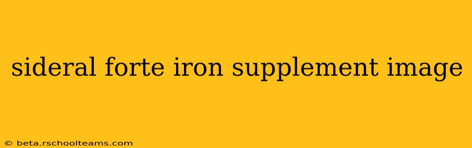 sideral forte iron supplement image