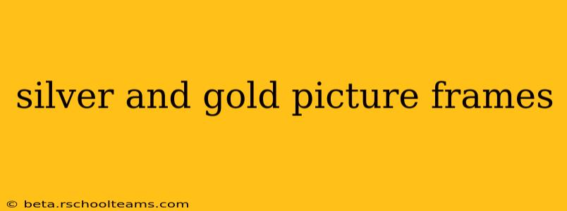 silver and gold picture frames