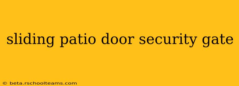 sliding patio door security gate