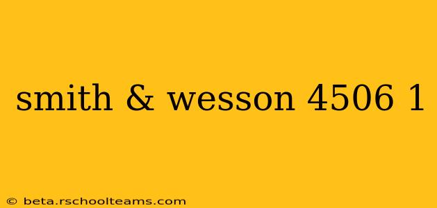 smith & wesson 4506 1