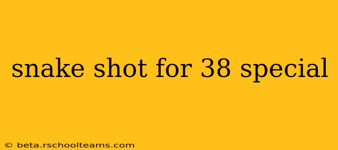 snake shot for 38 special