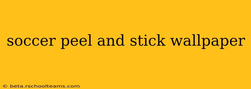 soccer peel and stick wallpaper