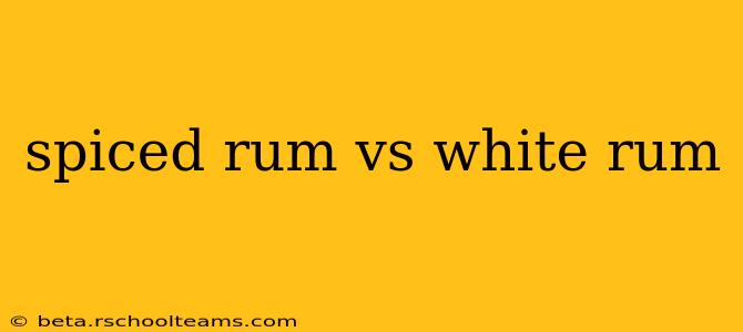 spiced rum vs white rum