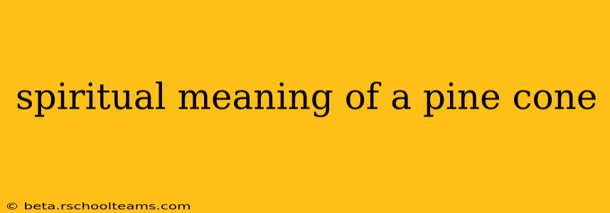 spiritual meaning of a pine cone