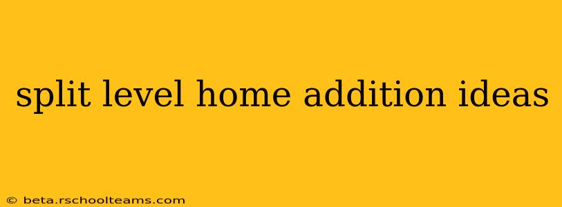 split level home addition ideas