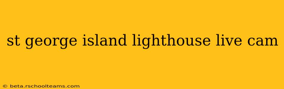 st george island lighthouse live cam