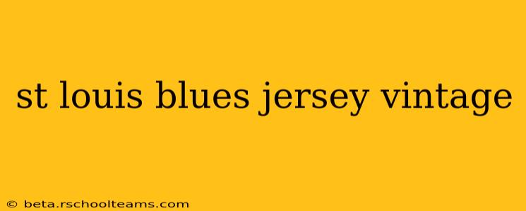 st louis blues jersey vintage