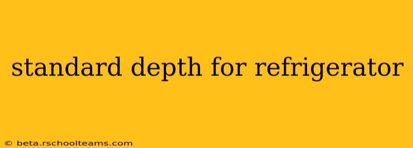 standard depth for refrigerator