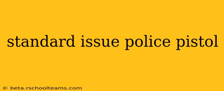 standard issue police pistol