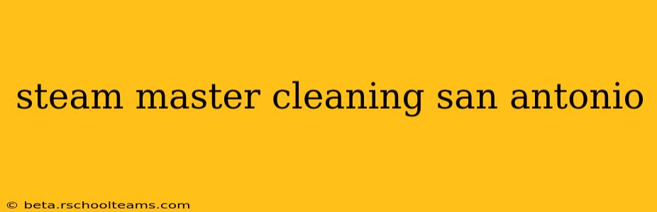 steam master cleaning san antonio