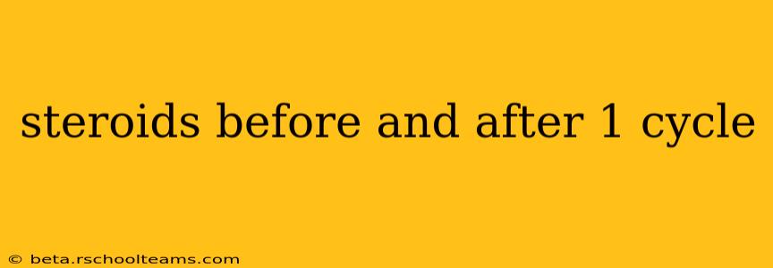 steroids before and after 1 cycle