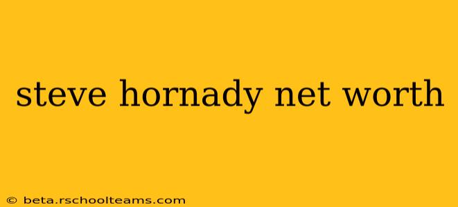 steve hornady net worth
