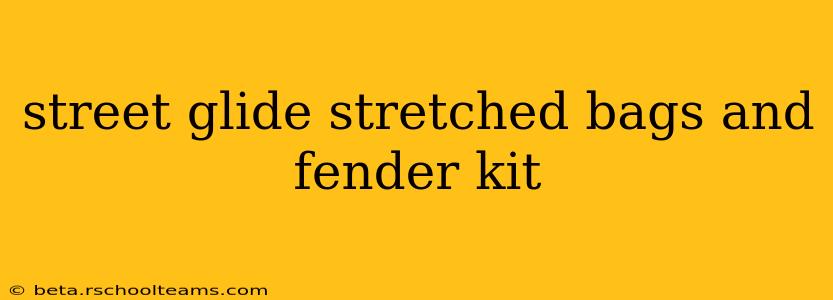 street glide stretched bags and fender kit