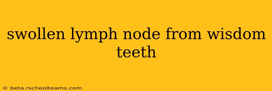 swollen lymph node from wisdom teeth