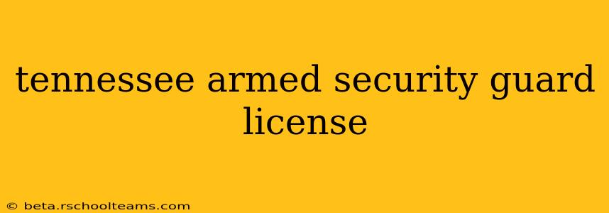 tennessee armed security guard license
