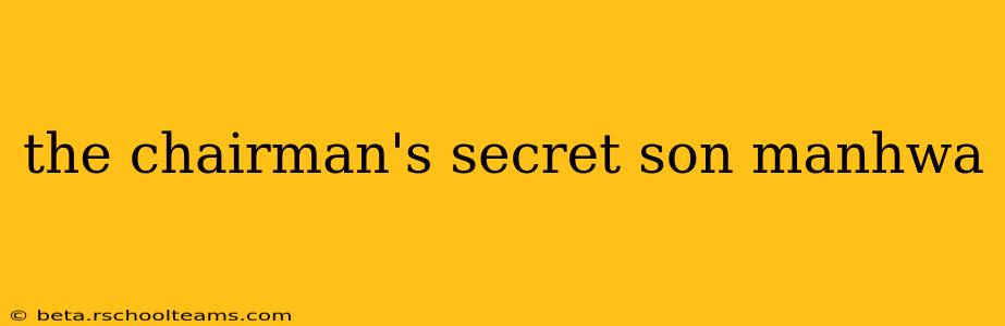 the chairman's secret son manhwa