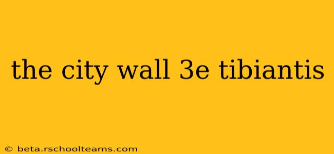 the city wall 3e tibiantis