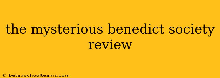 the mysterious benedict society review