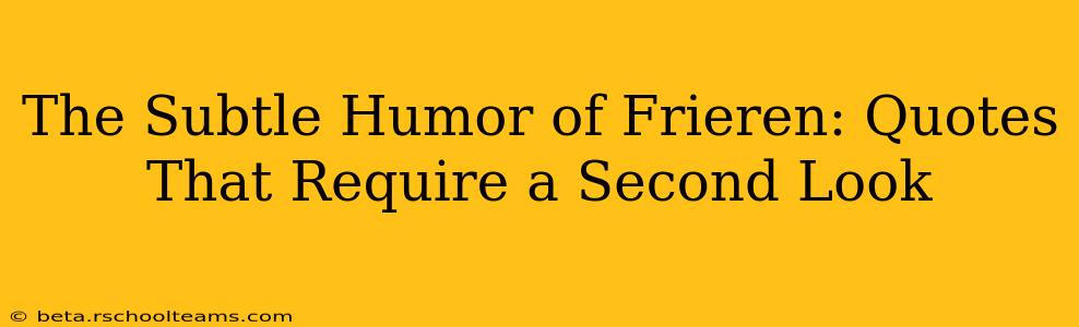 The Subtle Humor of Frieren: Quotes That Require a Second Look