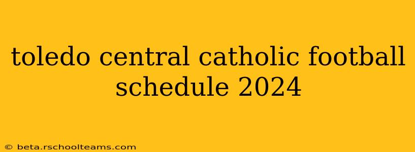 toledo central catholic football schedule 2024